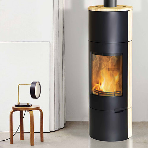 Fireplace stoves for central heating